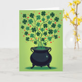 Lucky Hearts Clover Kaart (Gele Bloem)