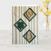 Lucky Hearts Shamrock Art Card Kaart (Gele Bloem)