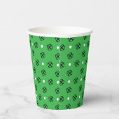 Lucky Hearts Shamrock Paper Cup Papieren Bekers (Rechts)