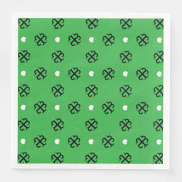 Lucky Hearts Shamrock Papieren Servet