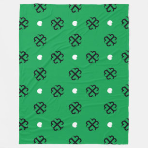 Lucky Hearts Shamrock Vliesdeken Fleece Deken
