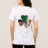 "Lucky Heritage" 🍀🇺🇸🇮🇪 Tri-Blend Shirt (Achterkant)