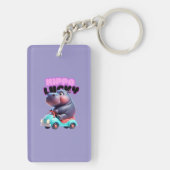 Lucky Hippo Acryl Sleutelhanger (achterkant)