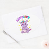 Lucky Hippo Sticker - Cute Gift Idea (Envelop)