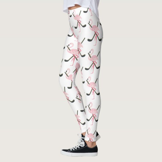 Lucky Hockey Victory Flamingo Leggings (Links)
