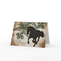 Lucky Hoefijzer and Horse St. Patrick's Day