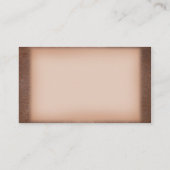 Lucky Hoefijzer bruin lederen trouwplaats kaarten Plaatskaartje (Achterkant)