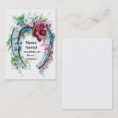 Lucky Hoefijzer en Poppy Visitekaartje (Voorkant / Achterkant)