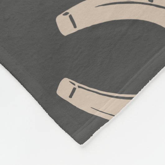 Lucky Hoefijzer Fleece Deken (Hoek)