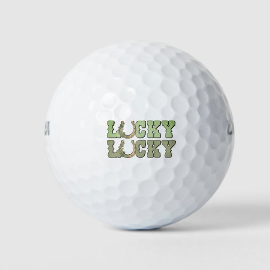 Lucky Hoefijzer Golfballen (Voorkant)