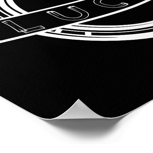 Lucky hoefijzer Good Luck Poster (Hoek)