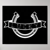 Lucky hoefijzer Good Luck Poster (Voorkant)
