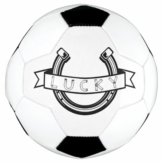 Lucky hoefijzer Good Luck Voetbal (Voorkant)