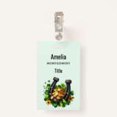 Lucky Hoefijzer gouden munten en klaver Badge (Achterkant met clip)