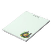 Lucky Hoefijzer gouden munten en klaver Notitieblok (Linkerzijde)