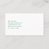 Lucky Hoefijzer gouden munten en klaver Visitekaartje (Achterkant)