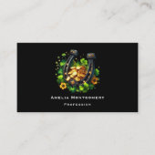 Lucky Hoefijzer gouden munten en klaver Visitekaartje (Voorkant)