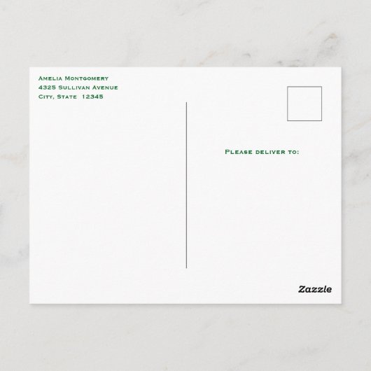 Lucky Hoefijzer & Gouden Munten St. Patrick's Day Briefkaart (Achterkant)