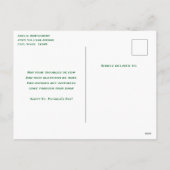 Lucky Hoefijzer & Gouden Munten St. Patrick's Day Feestdagenkaart (Achterkant)