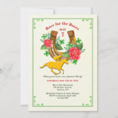 Lucky Hoefijzer Invitation Kaart (Voorkant)