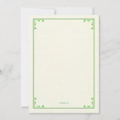 Lucky Hoefijzer Invitation Kaart (Achterkant)