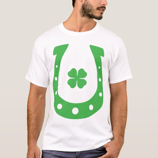 Lucky Hoefijzer Kinder Essential Crew T-shirt (Voorkant)