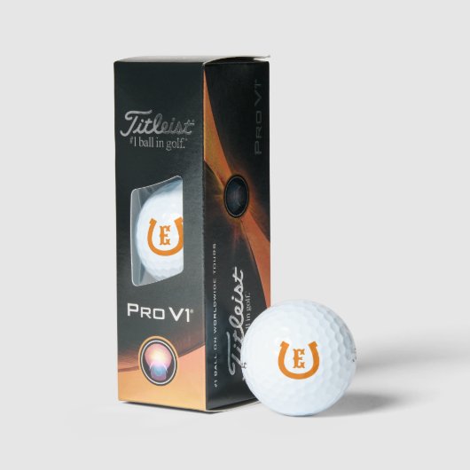 Lucky hoefijzer logo aangepaste monogram Titleist Golfballen (Verpakking)
