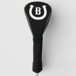 Lucky hoefijzer logo custom monogram driver golfheadcover