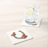 Lucky Hoefijzer Napkins Kartonnen Onderzetters (Insitu)