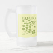 Lucky Hoefijzer Shamrocks Matglas Bierpul (Links)