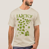 Lucky Hoefijzer Shamrocks - T-shirt (Voorkant)