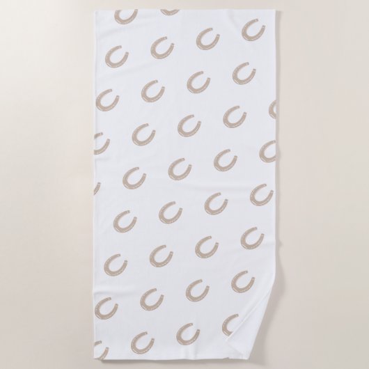 Lucky Hoefijzer Strandlaken (Voorkant)