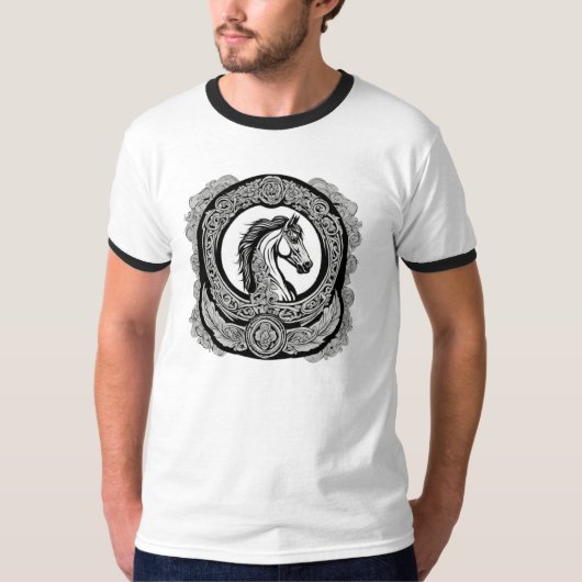 Lucky Hoefijzer Tattoo T-shirt (Voorkant)