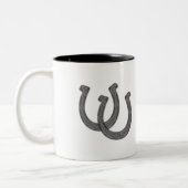 Lucky Hoefijzer Tweekleurige Koffiemok (Links)