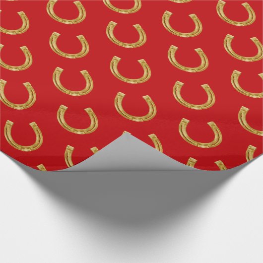 Lucky hoefijzers cadeaupapier (Hoek)