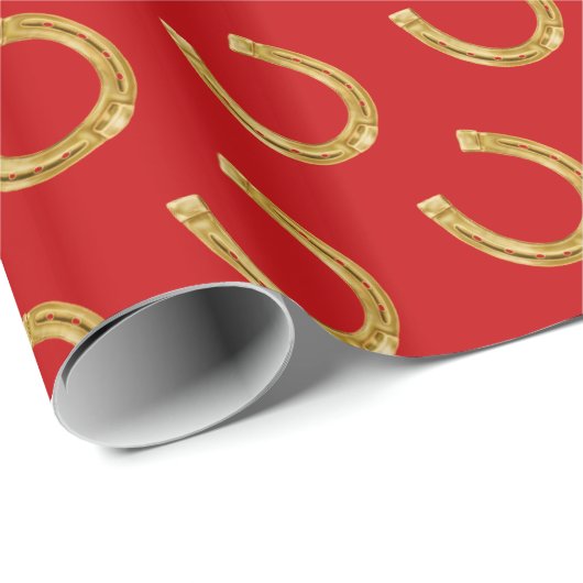 Lucky hoefijzers cadeaupapier (Rol Hoek)