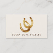 Lucky Hoefijzers dubbelzijdig Visitekaartje (Voorkant)