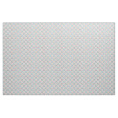 Lucky Hoefijzers Pattern Light Blue en Oranje Stof (Yard (91,4 cm))