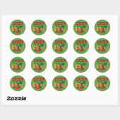 Lucky Hoefijzers Ronde Sticker (Vel)