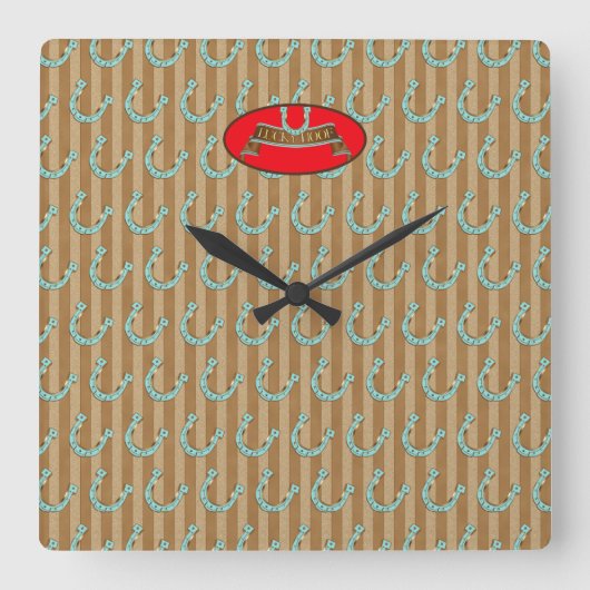 Lucky Hoof - wandklok (Voorkant)