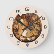 Lucky Horse Clock