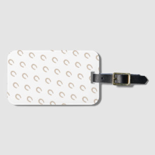 Lucky Horse Shoe Bagagelabel