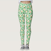 Lucky Horseshoe Four Leaf Clover St Patrick's Day Leggings (Voorkant)