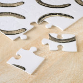Lucky Horseshoes op witte legpuzzel (Zijkant)