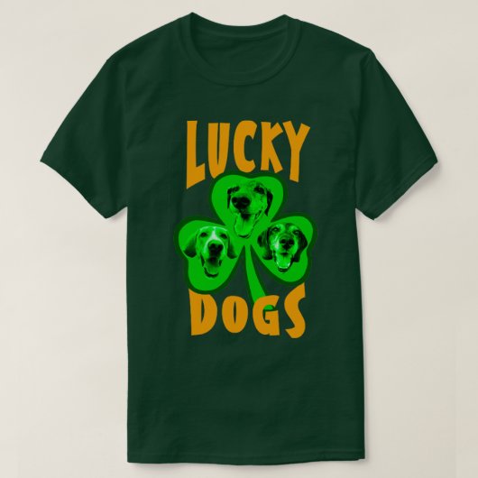 Lucky hounds t-shirt (Design voorkant)