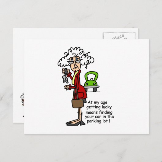 Lucky Humor krijgen Briefkaart (Voorkant / Achterkant)