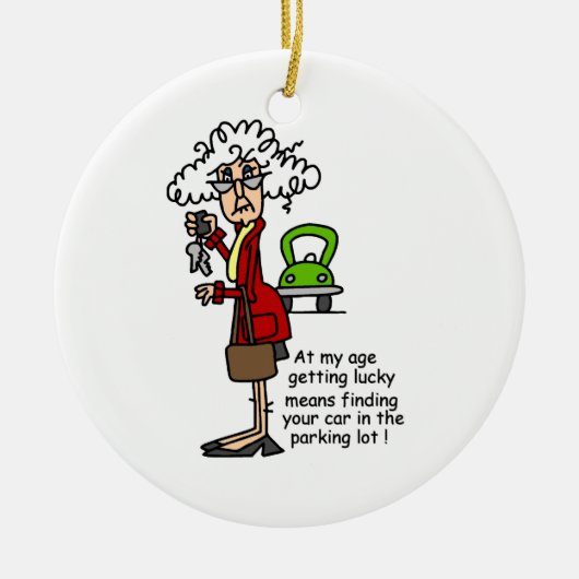 Lucky Humor krijgen Keramisch Ornament (Voorkant)