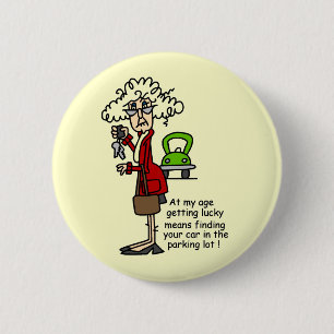 Lucky Humor krijgen Ronde Button 5,7 Cm