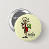 Lucky Humor krijgen Ronde Button 5,7 Cm (Voorkant /achterkant)