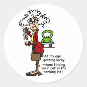 Lucky Humor krijgen Ronde Sticker